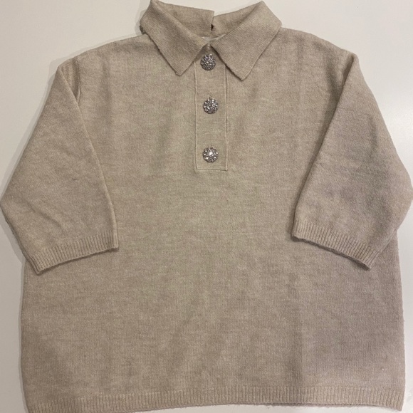 Rhinestone button shirt - Picture 1 of 2